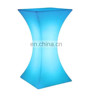 Nightclub Furniture Sofas /Led PE Light Up Chair for Restaurant Discotheque Pub Used Glowing Bar Table thumbnail-1