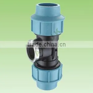 PP Compression Fittings of FEMALE TEE thumbnail-1