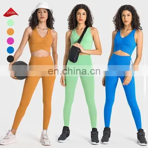 Custom Workout Sport Side Pockets Breathable Leggings Fitness Butt Lifting Sports Sexy Gym High Waist Yoga Leggings For Women thumbnail-5