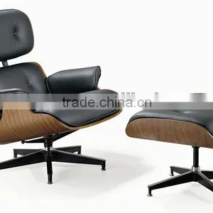 Luxury Living Room Furniture Ottoman Genuine Leather Lounge thumbnail-6
