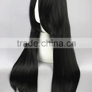 High Quality 70cm Long Straight Bleach-Kuchiki Byakuya Black Synthetic Anime Wig Cosplay Hair Wig Party Wig thumbnail-4