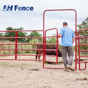 Portable Galvanized Steel Livestock Cattle Panels Durable Quality Farm Fence for Horses Easy-to-Assemble Corral Panel for Horse thumbnail-1