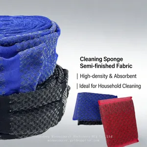 Stainless Steel Metal Wire Mesh Sponge Dish Cloth Semi-Finished Roll Kitchen Scouring Pad Raw Material thumbnail-4