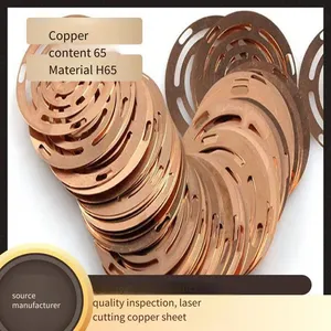 Laser-cut Copper Sheets: H65 Brass Sheets, t2 Red Copper Sheets, High-hardness Beryllium Bronze Thin Sheets thumbnail-2