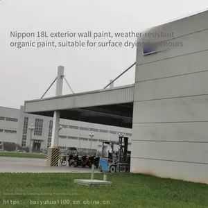 Nippon Exterior Wall Textured Putty, Grey, 25kg, Packed in Bags, Suitable for Leveling and Decoration of Outdoor Wall Surfaces thumbnail-1