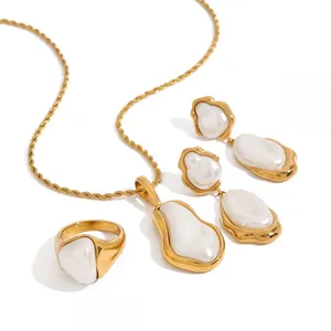 Non-Tarnish 18K Gold Plated Stainless Steel Earrings - High Quality Fashion Jewelry thumbnail-3