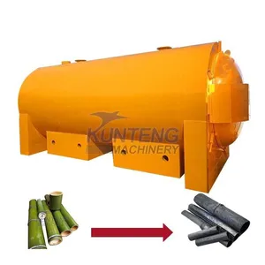 Smokeless Horizontal Charcoal in Wood Burning Machine Stove Carbonizing Equipment Turkey EPC thumbnail-1