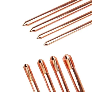 UL467 Listed Copper Clad Ground Rod 10 Mil Coating 5/8 Inch for Electrical Grounding thumbnail-1