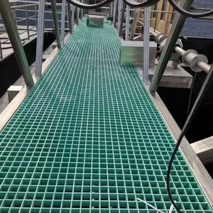 Composite FRP Mesh Grating Walkway Floor, Fiberglass Reinforced Plastic thumbnail-3