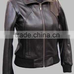 Genuine Leather Jacket Women thumbnail-1