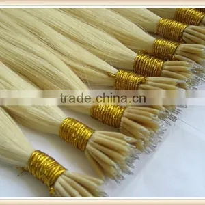 European 100% Remy Human Nano Ring Hair Extension Sample Welcomed thumbnail-2
