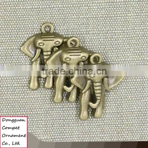 Compet Wholesale Diy Jewelry Accessories Zinc Alloy Elephant Shaped Pendant thumbnail-1