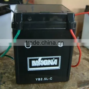 12V2.5Ah Motorcycle Battery YB2.5L-C Sealed Maintenance Free thumbnail-1