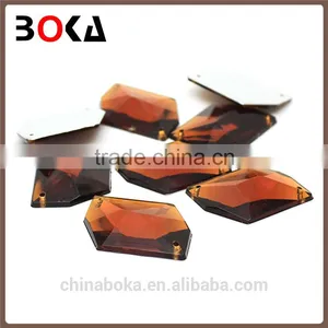 // Good Quality Ss6 Ss10 Ss16 Ss20 // Brown Rhinestone Wedding Shoes Accessories // thumbnail-2