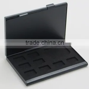 11 Slot Aluminium EVA Material Black 3DS Card Case for 2x 3DS 8x TF 1x SD Card thumbnail-4