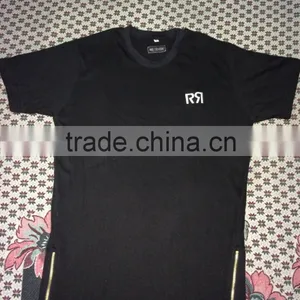 Gold/silver/black Side Zips T-shirt thumbnail-1