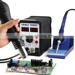 YIHUA 898BD+ 2 in 1 Digital Display Hot Air Desoldering Station , Electric Iron + Heat Gun thumbnail-3