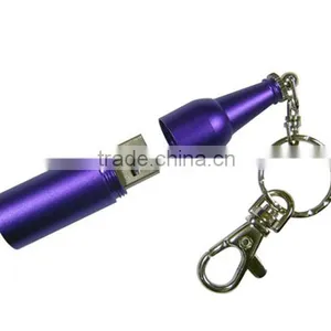Wine Bottle USB Flash Disk With Key Chain thumbnail-4