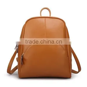 PU Leather New Fashion Backpack Multi Candy Pure Colors Shoulder Bag thumbnail-4
