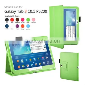 Green NEW Flip Leather Case for Samsung GALAXY Tab 3 10.1 P5200 thumbnail-1