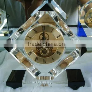 High Quality Wedding Souvenirs Crystal Desk Clock thumbnail-1