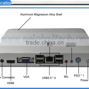 CPU Intel Atom Dual Core 1.86G Support HDMI Mini pc Smart tv Box thumbnail-1