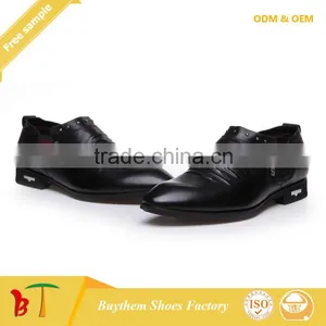 Guangzhou Genuine Leather Flat Men Shoes for Sale thumbnail-4