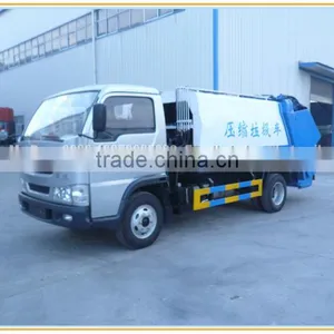 Yuejin Small Compactador, Trash Compactor With Garbage Bin , Garbage Bin Lifting Truck thumbnail-1