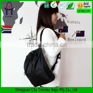 210d Polyester Drawstring Backpack Drawstring Bag Backpack Travel Bag thumbnail-1
