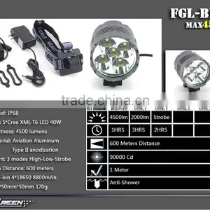 Rechargeable 8800mah 18650 5 Cree T6 LED Bike Light Supplier's Choice thumbnail-3