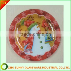 9inch Round Glass Dinner Dish Plate thumbnail-1