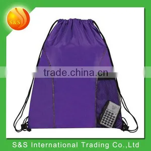 Customized Logo Branded Cheap Promotional Cotton Drawstring Bag thumbnail-1