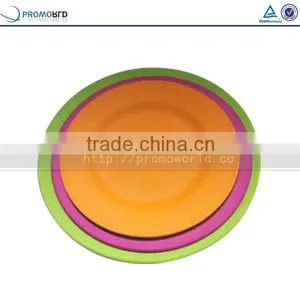 Eco-friendly Bio Bamboo Fiber Dinner Plates, Colorful Bamboo Plate thumbnail-3