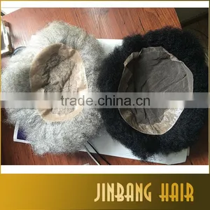 Wholesale High Quality Human Virgin Hair 5*5 Lace Closure Afro Kinky Curl Cheap Curly Lace Closure Toupees thumbnail-6