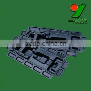 Black Color Biodegradable Toy Blister Packaging Thermoformed Fiber Packaging Trays thumbnail-1