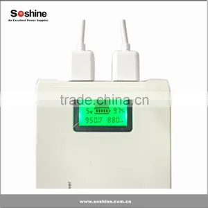 Soshine High Capacity LCD Universal Power Pack for IPhone IPad Mobile Phone or Other Devicse External Portable Power Bank thumbnail-1