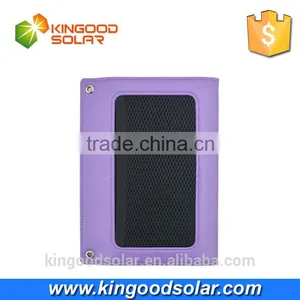 2016 Hot Selling Electronic Items PU Leather 10W 6000mAh Waterproof Solar Panel Charger for Mobile Phone thumbnail-2