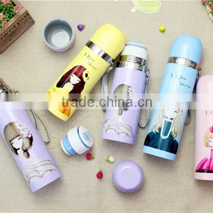 Diller Oem 500ml Double Wall Stainless Steel Vacuum Thermos Bullet Flask thumbnail-3