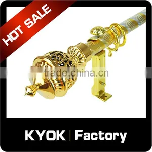 KYOK 2016 Latest Design Double Curtain Rod Accessories, Electric Iron Parts,length 1m Curtain Rod in Dubai thumbnail-3