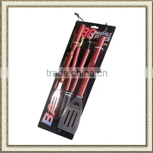 3pcs Steel Steel Bbq Tool Set on Paper Card thumbnail-1