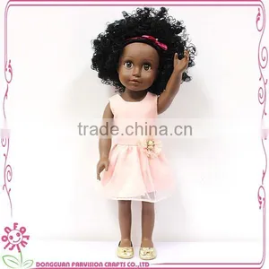 Top Sale 18 Inch Black Baby Doll With Afro Hair thumbnail-2