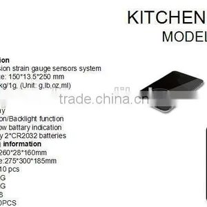 Glass Platform Kitchen Scale With Bluetooth Function With 5KG/1G thumbnail-1