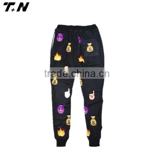 Wholesale Sublimation Printed Emoji Unisex Sweatpants thumbnail-1