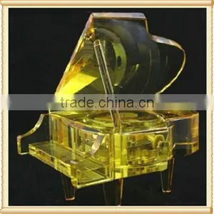 Wedding Favors Artificial K9 Crystal Piano Miniature Music Box thumbnail-6