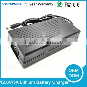 PowerSupply Electric Scooter Battery Charger 12.6V 5A 63W Unicycle Two Wheel Balance Charger thumbnail-1