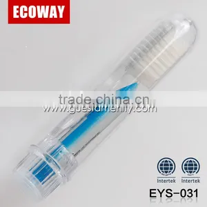 Hot Sale Portable Travel Folding Toothbrush With Toothpaste Hotel Toothbrush Kit thumbnail-1