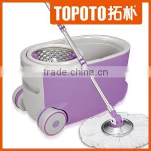 Topoto Mop Telescopic Handle Easy Mop Rotating Mop With Flat Mop Head thumbnail-2