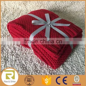 Wholesale 100% Acrylic Waffle Knit Throw Blanket thumbnail-1