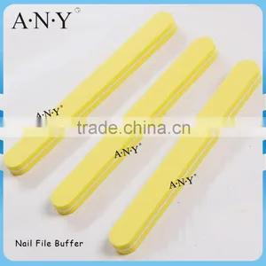 Nail Art Polishing and Shining Yellow Sponge Long Nail File 100/180 Grit thumbnail-1