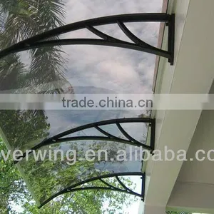 Hot Sale Popular Outdoor Door Window Plastic Polycarbonate Hollow French Style Awnings thumbnail-4